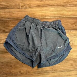 Greyish blue athletic shorts